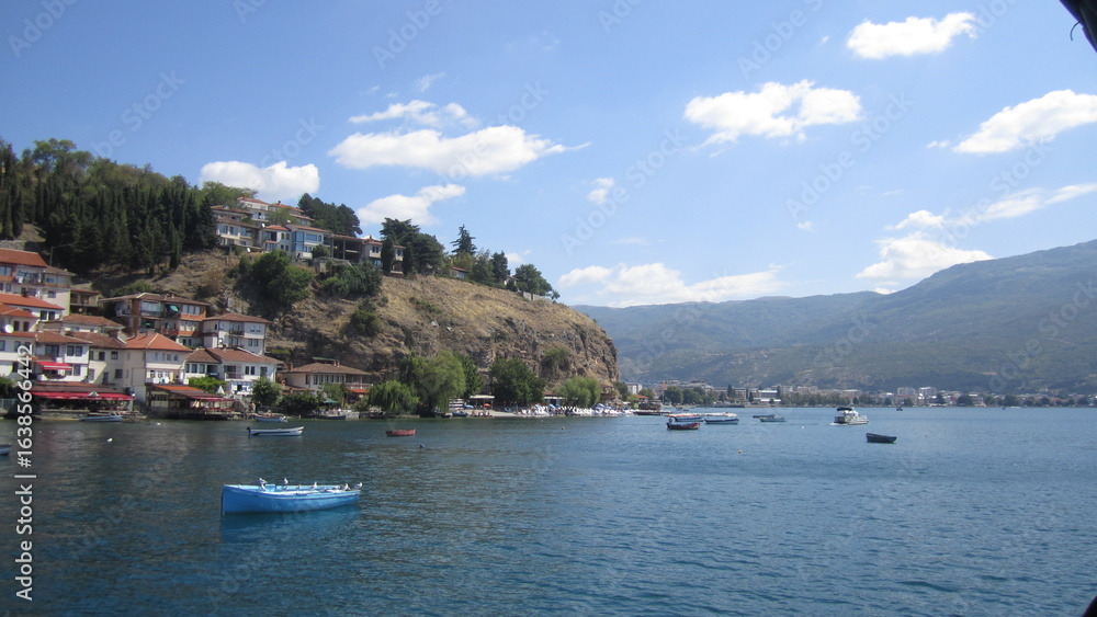 Obraz premium view of lake garda in italy