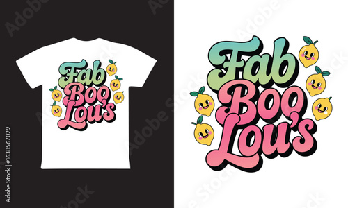 Fab Boo Lou's T-shirt design with retro chili peppers