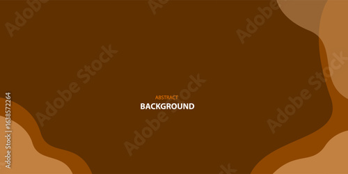 Neutral dark brown wave modern abstract background. vector illustration