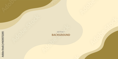 Abstract neutral brown wave modern background. template design