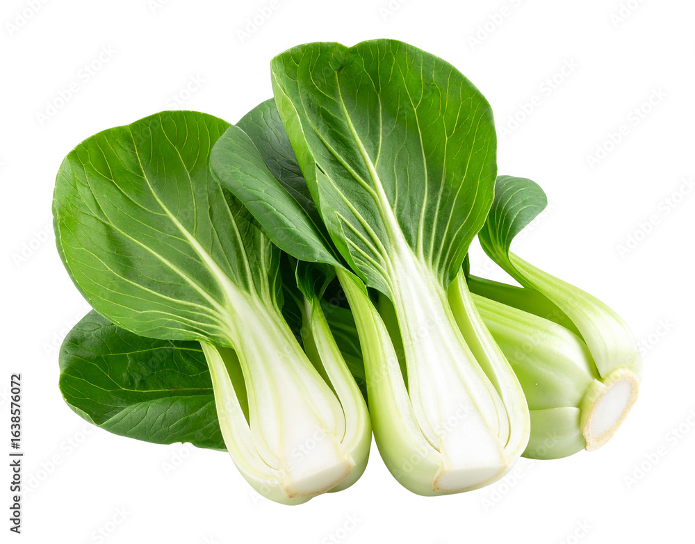 Fresh bunch of bok choy vegetables isolated on transparent background Fresh bunch of bok choy vegetables isolated on transparent background