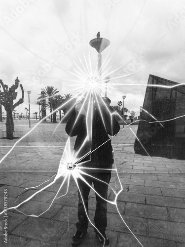 self portrait
in the broken mirror.
as a symbol of human interior