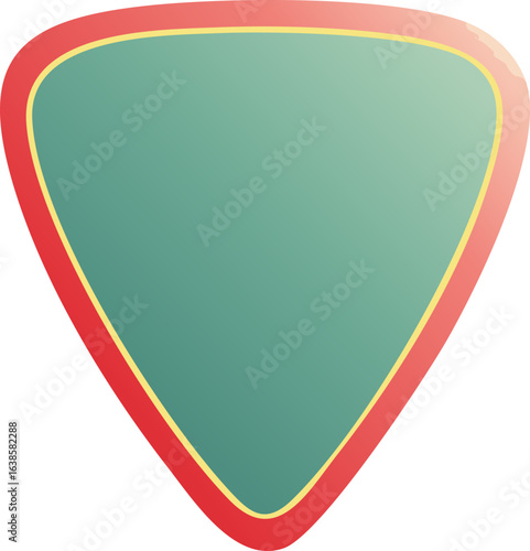 Guitar plectrum, flat style illustration