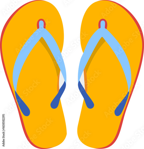 flip flops isolated on white