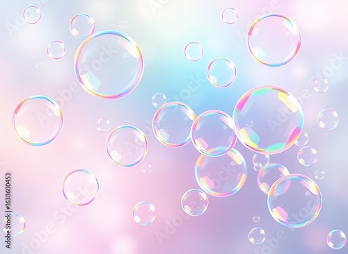 Wallpaper Mural Bubbles in a Colorful Bokeh Background Torontodigital.ca