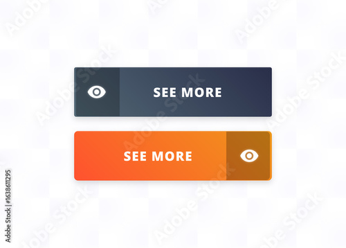 See More Button - Premium 3D Block Design with Eye Icon Collection
