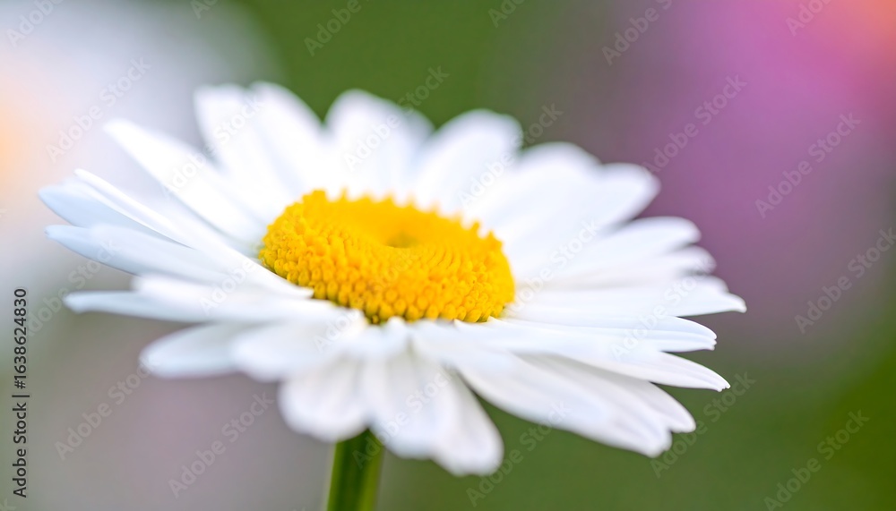 Fototapeta premium Close-up view of a single white daisy.