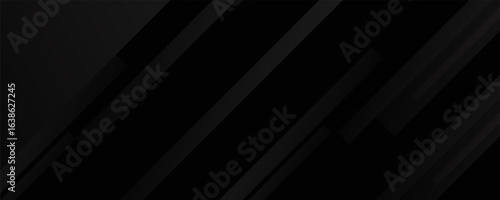 Black abstract background. Elegant dark diagonal shape elements.