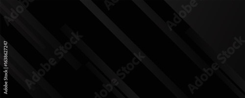 Black abstract background. Elegant dark diagonal shape elements.
