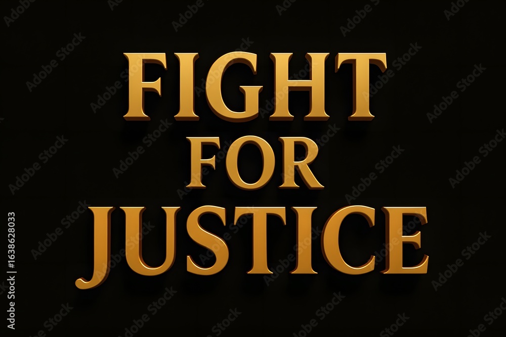 Fototapeta premium Fight for Justice