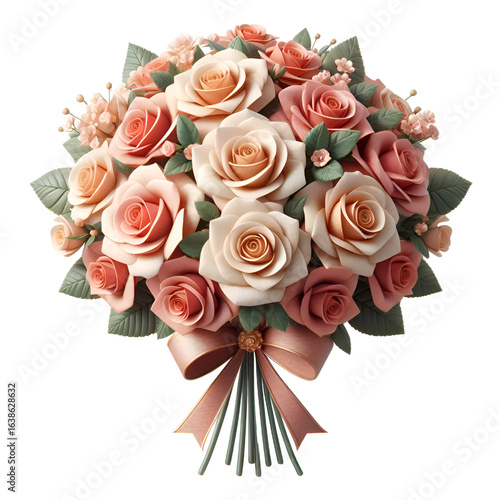 bouquet of pink roses