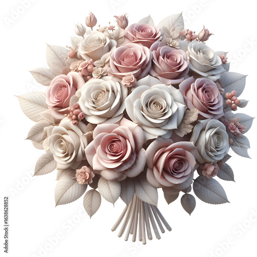 bouquet of pink roses