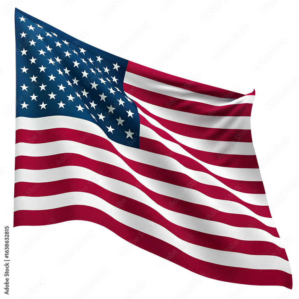 Obraz premium american flag isolated