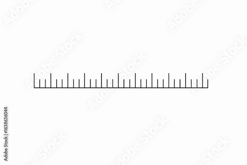 Blank Ruler Template – Tick Marks Only