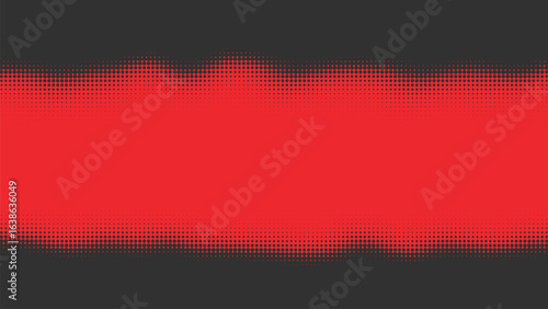 Photos Abstract red and black banner background with a modern halftone pattern