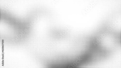 Modern abstract background with a monochrome halftone dot pattern. A soft digital wave or blur effect creates a minimalist gradient texture for a clean design.