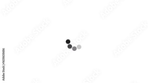 Minimalist Progress Indicator Animation on Clean White Background Displaying the State of Software Application Loading Process