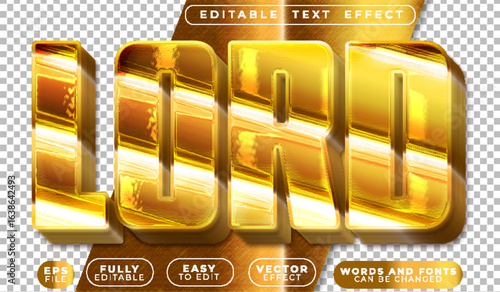  Lord Legend King Royal Power Vector Fully Editable Smart Object Text Effect