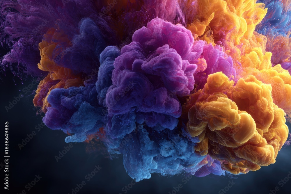 Fototapeta premium Abstract ink cloud explosion (2)