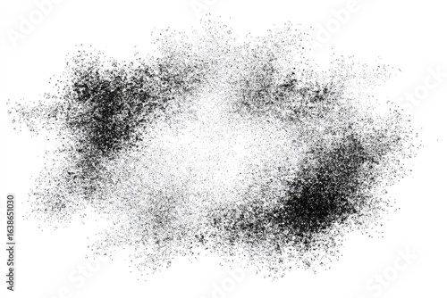 Abstract black speckles on white