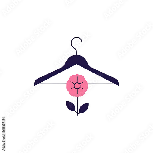 clothes hangers isolated on white