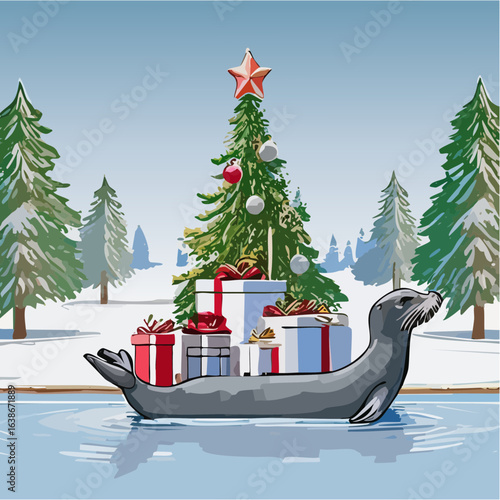 Weihnachten bei den Seehunden