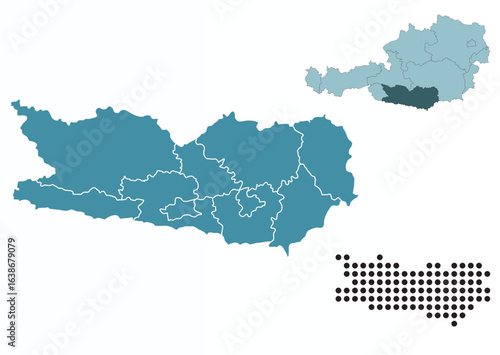 Set maps of Carinthia state