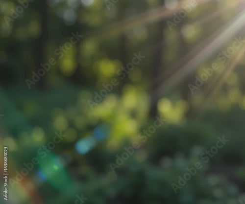 Bokeh background nature summer light blue 