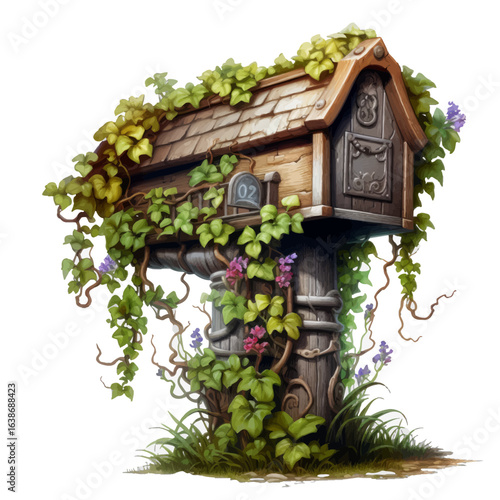 bird house on a tree
