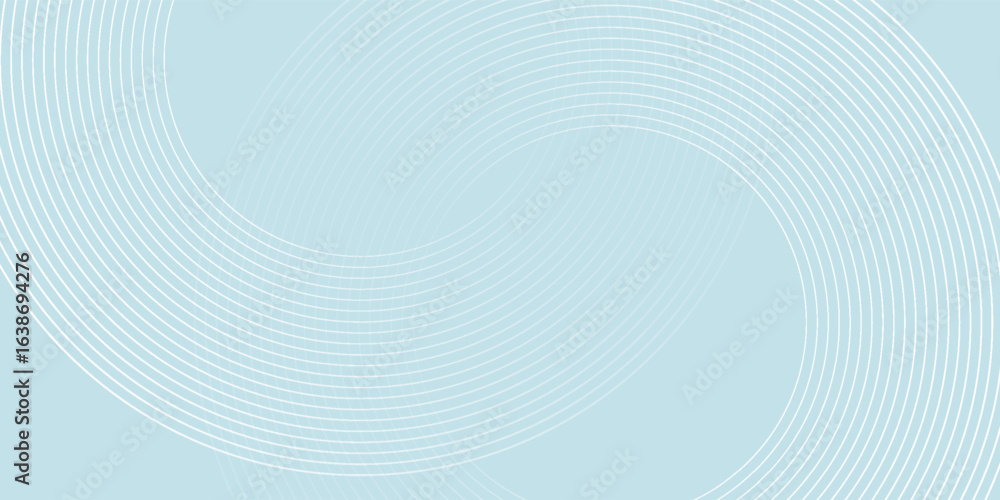 Fototapeta premium Modern abstract background. Glossy white gradient circle lines. Minimal geometric pattern. Simple graphic elements. Futuristic concept. Suitable for cover, poster, banner, brochure, eps10.