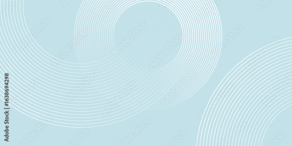 Fototapeta premium Modern abstract background. Glossy white gradient circle lines. Minimal geometric pattern. Simple graphic elements. Futuristic concept. Suitable for cover, poster, banner, brochure, eps10.