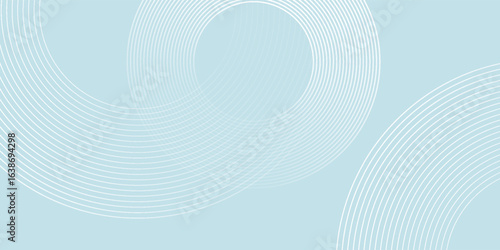 Modern abstract background. Glossy white gradient circle lines. Minimal geometric pattern. Simple graphic elements. Futuristic concept. Suitable for cover, poster, banner, brochure, eps10.