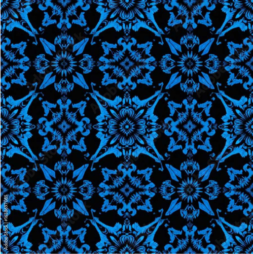 Vector illustration of Indonesian art, batik