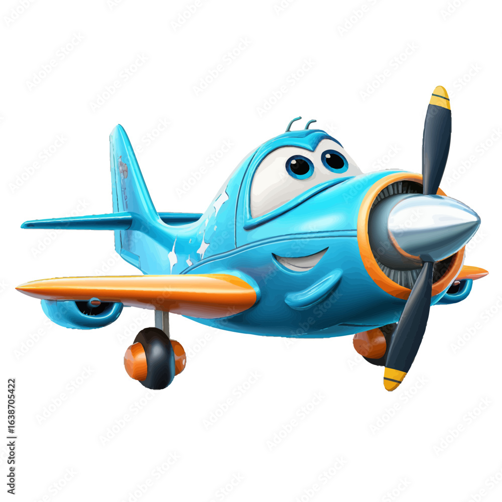 Naklejka premium cute airplane