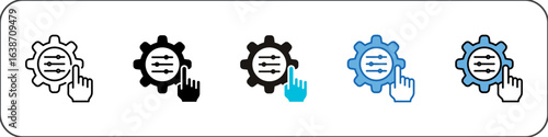Customization Icon Pack Multistyle Illustration