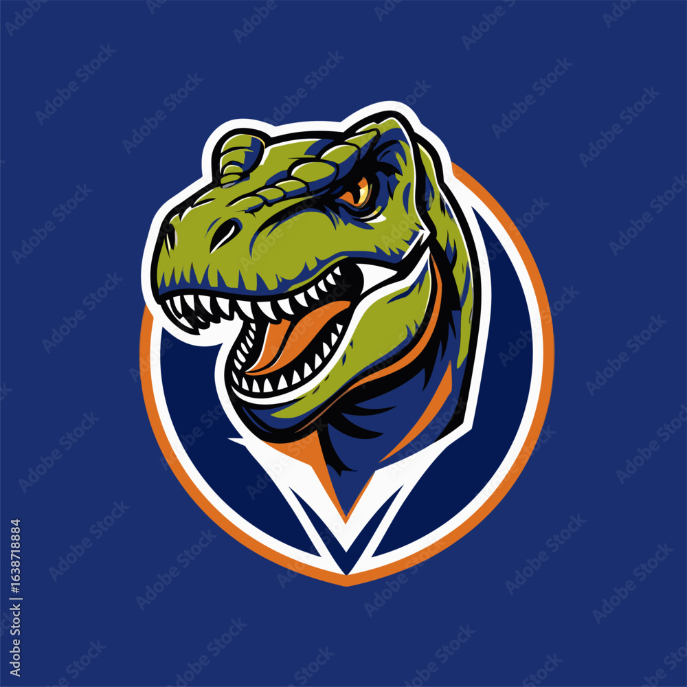 Fototapeta premium T-Rex vector illustration as a logo