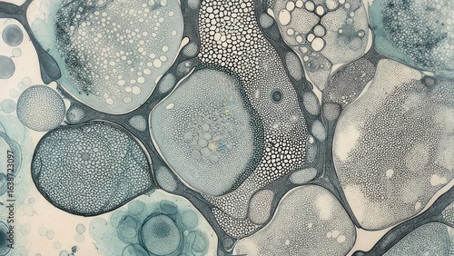 Intricate Cellular Tapestry of Organic Forms and Tessellated Patterns