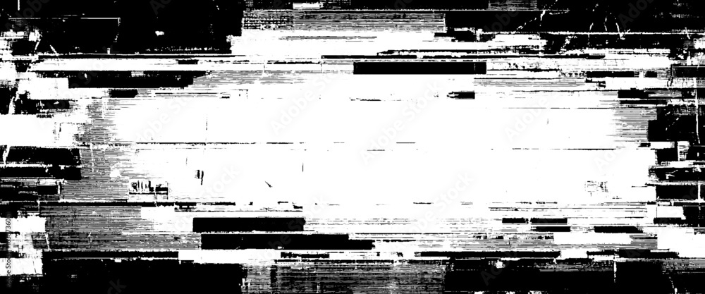 Fototapeta premium Vector white and black grain film overlay scratched dusty old texture