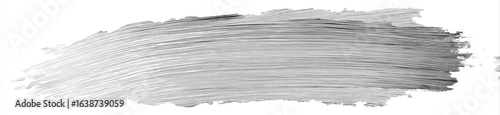 Gray paint stroke on white background