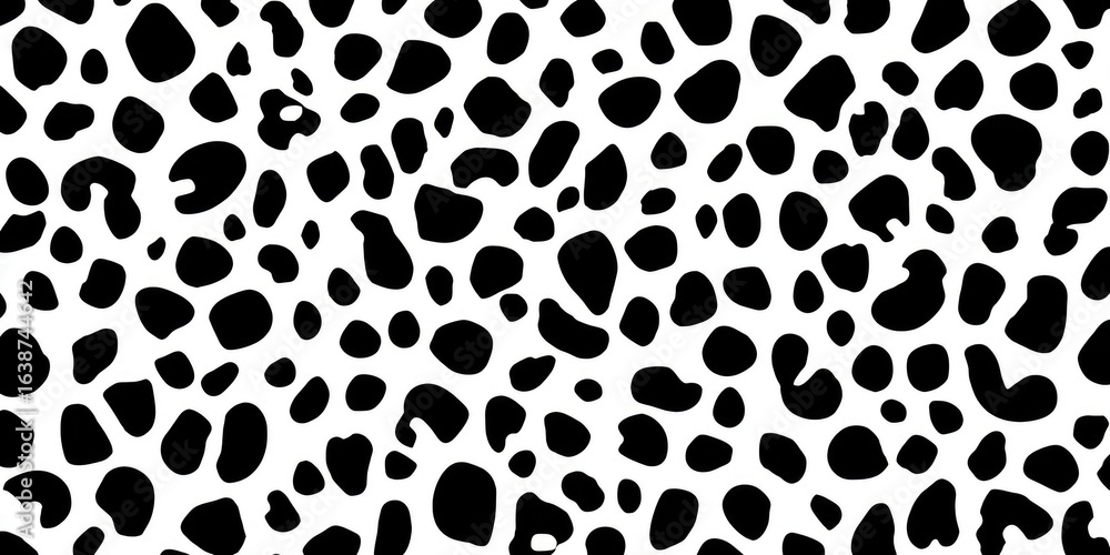 Abstract black and white spotted pattern Abstract black and white spotted pattern