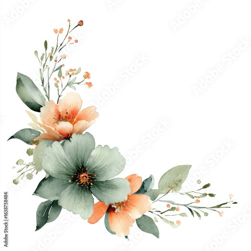 Pastel floral corner decor