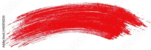 Red paintbrush stroke
