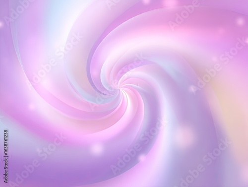 Abstract swirl design in pastel pinks and purples.  Soft, flowing lines create a vortex effect, with a gentle glow and subtle sparkles