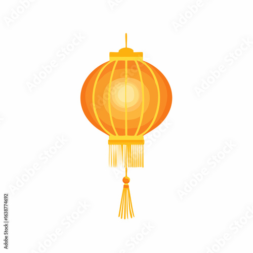  lampion flat isolated