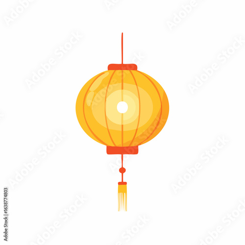  lampion flat isolated