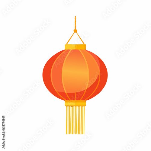  lampion flat isolated