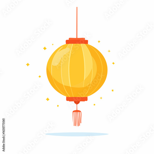  lampion flat isolated
