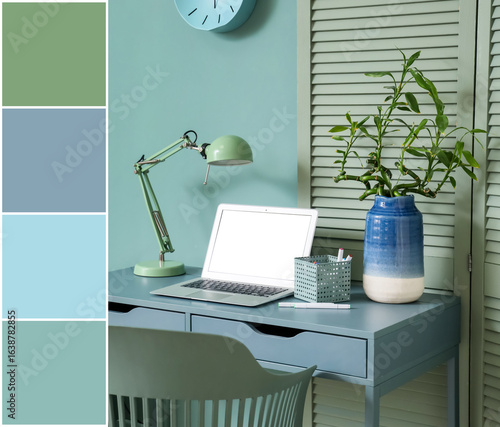 Comfortable workplace with ...