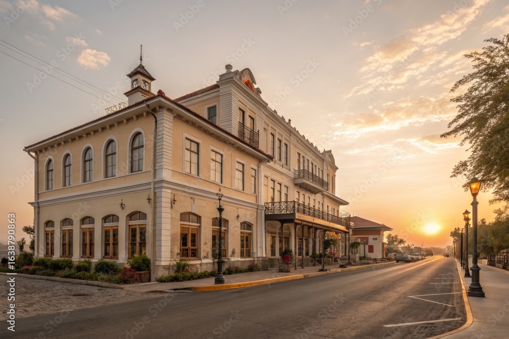 Naklejka premium Historic Building at Sunrise