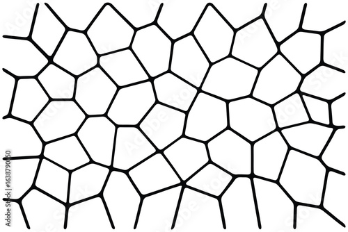 Abstract Irregular Polygon Mosaic Grid Pattern, Tessellation Geometric Texture Vector Illustration